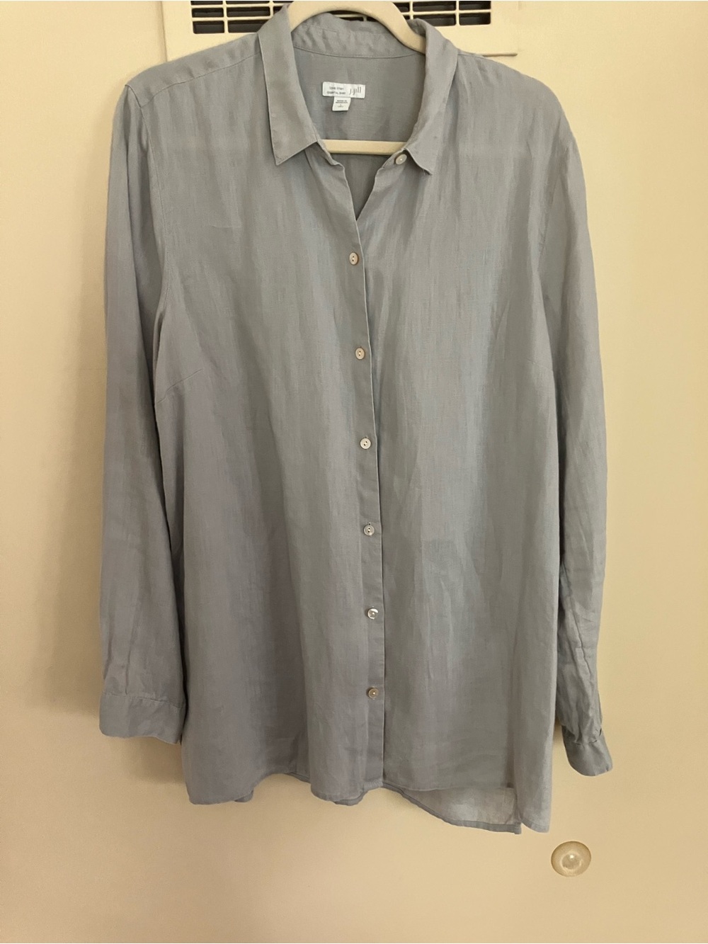 J. Jill Light Blue Button-Down Shirt